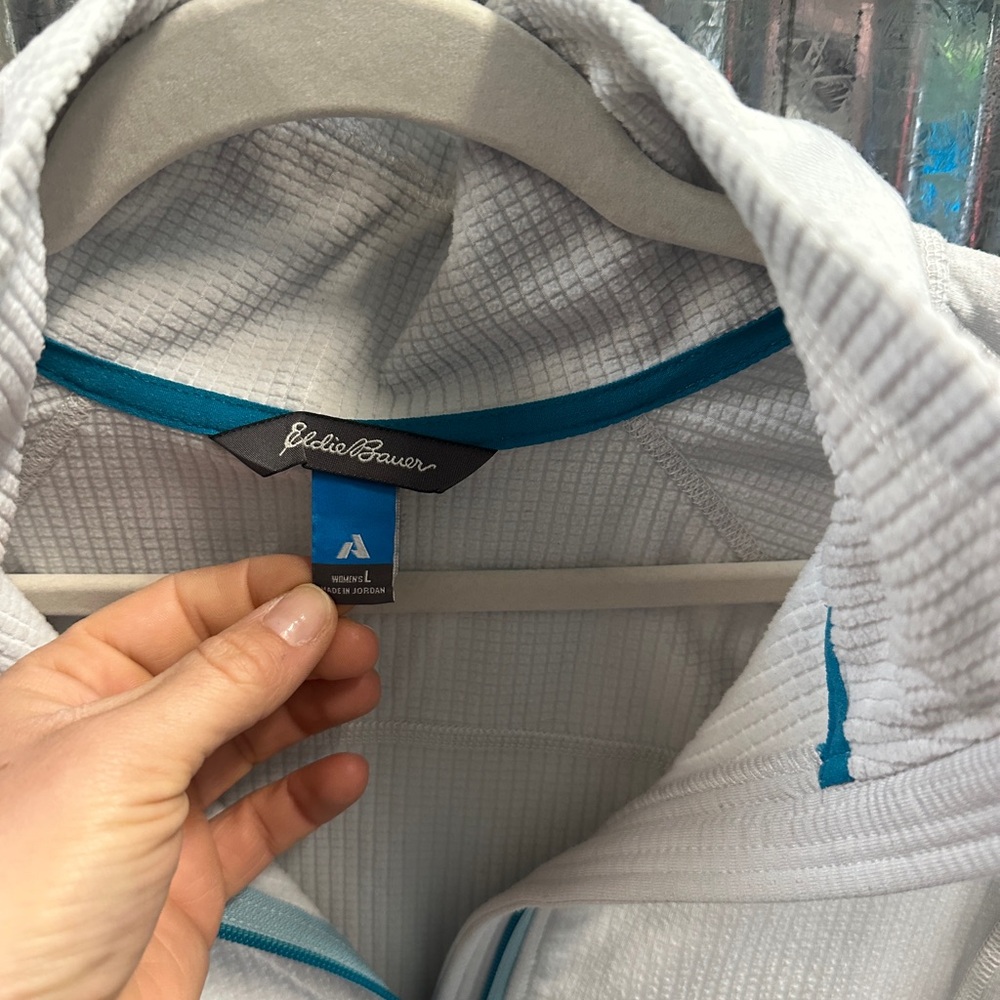 Eddie Bauer White and Blue Jacket